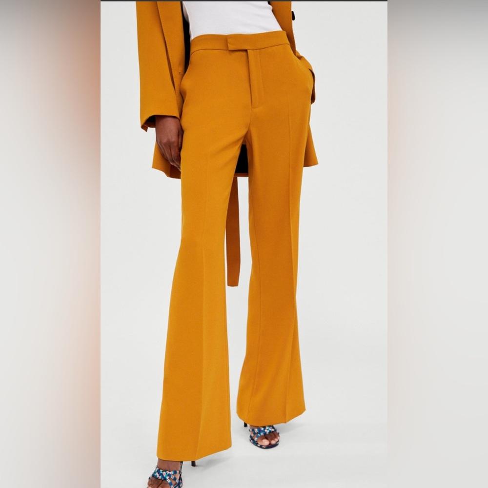 Zara Mustard  yellow Trousers